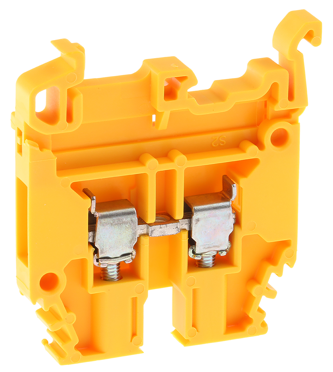 Entrelec 1SNA105116R1600 SNA Series Yellow, 4mm², Single-Level, Screw Termination
