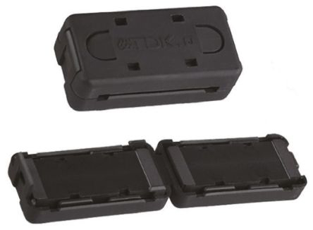 TDK Openable Ferrite Sleeve, 17.5 Dia. x 33.5mm, For EMC Absorption, Apertures: 1, Diameter 26mm