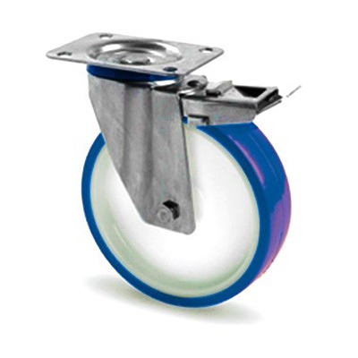 RS PRO Swivel Castor Wheel, 120kg Capacity, 100mm Wheel
