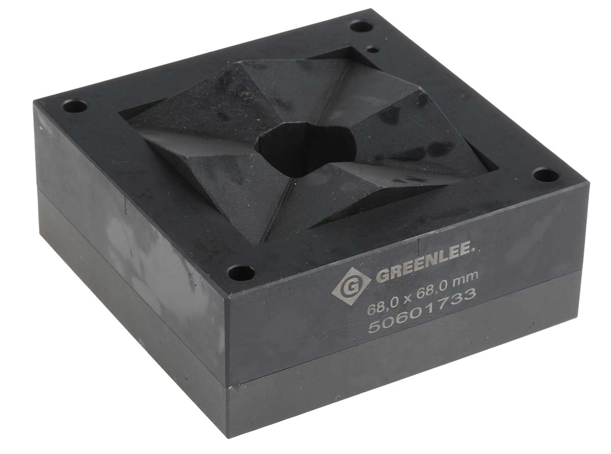 Greenlee Punch and Die Tool, 68 x 68mm, Square, Hydraulic Operation