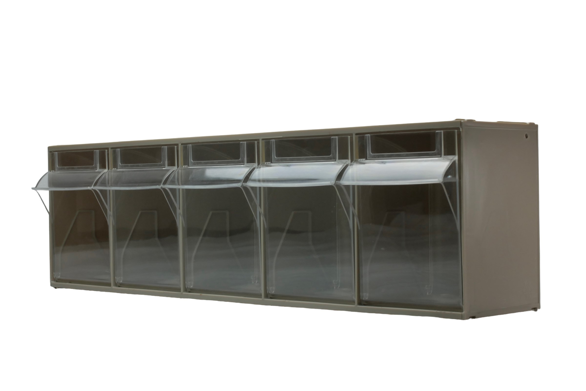 RS PRO 5 Tilt Drawer Unit, PP, 168mm x 600mm x 140mm