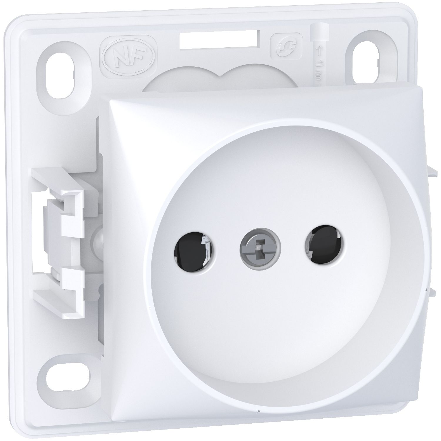 Schneider Electric White 1 Gang Plug Socket, 2 Poles, 16A, Indoor, Outdoor Use
