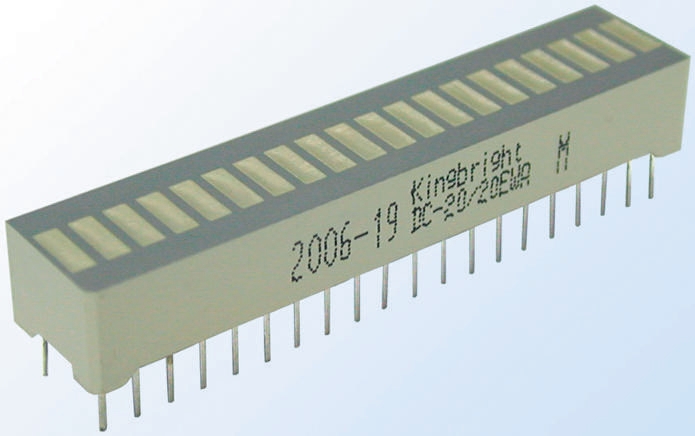 DC-20/20YWA Kingbright Light Bar LED Display, Yellow 9 mcd