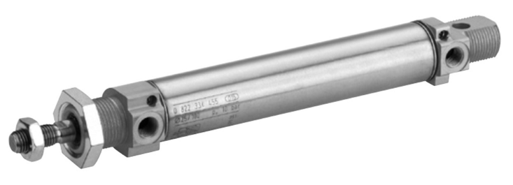 EMERSON – AVENTICS 200 mm Pneumatic Piston Rod Cylinder - MNI Series, Double Acting Acting