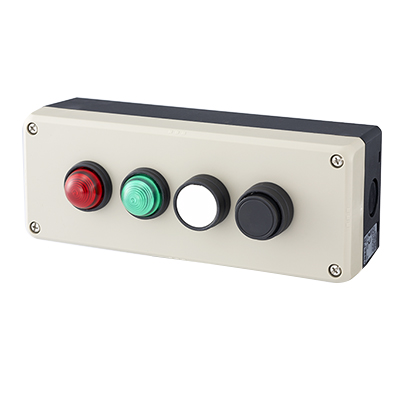 Idec Grey Polycarbonate FB Enclosure - 4 Hole 22mm Diameter