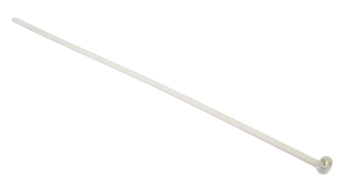Thomas & Betts Cable Ties, 335.28mm x 6.86 mm, White Nylon, Pk-100