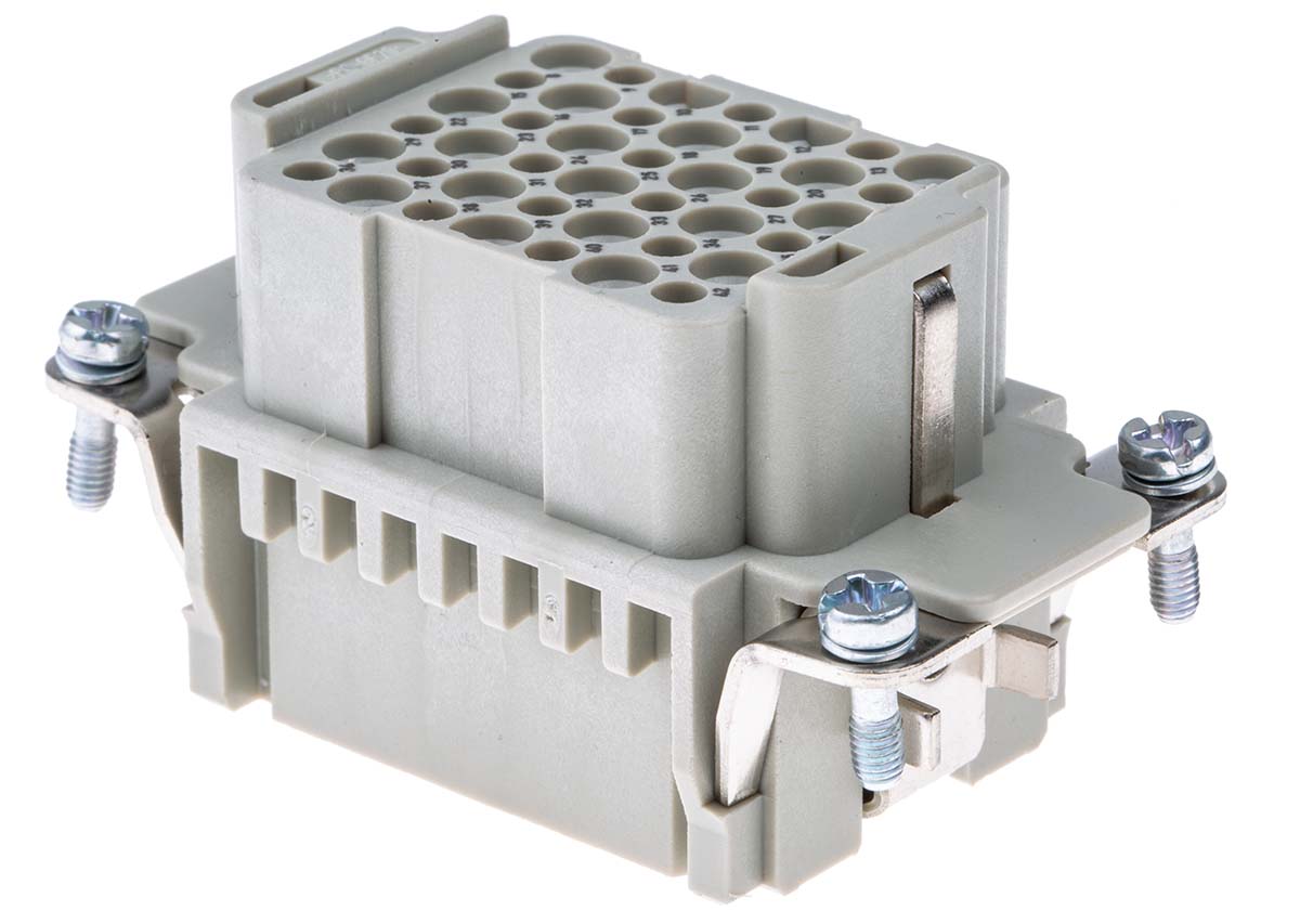 HARTING Heavy Duty Power Connector Insert, 10A, Female, Han DD Series, 42 Contacts