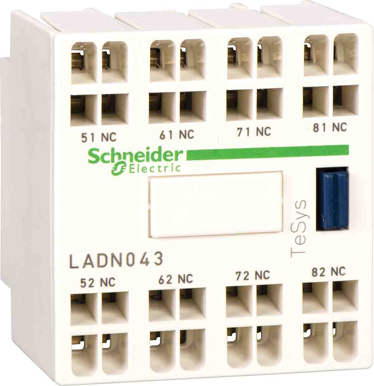 Schneider Electric Auxiliary Contact Block, 4NC, Tesys LADN