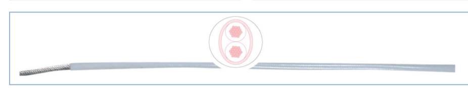 AXINDUS KU Series White 0.38 mm² Hook Up Wire, 22 AWG, 250m, ETFE Insulation, KU0322