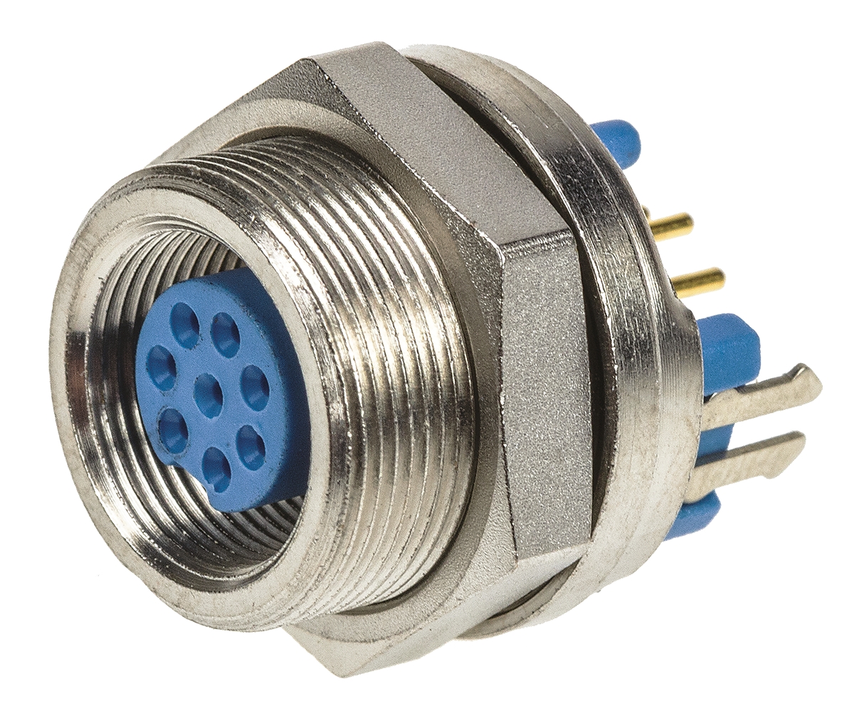 TE Connectivity Circular Connector, 8 Contacts, Panel, Subminiature Connector, Socket, Female, IP65, TRIAD 01 Series