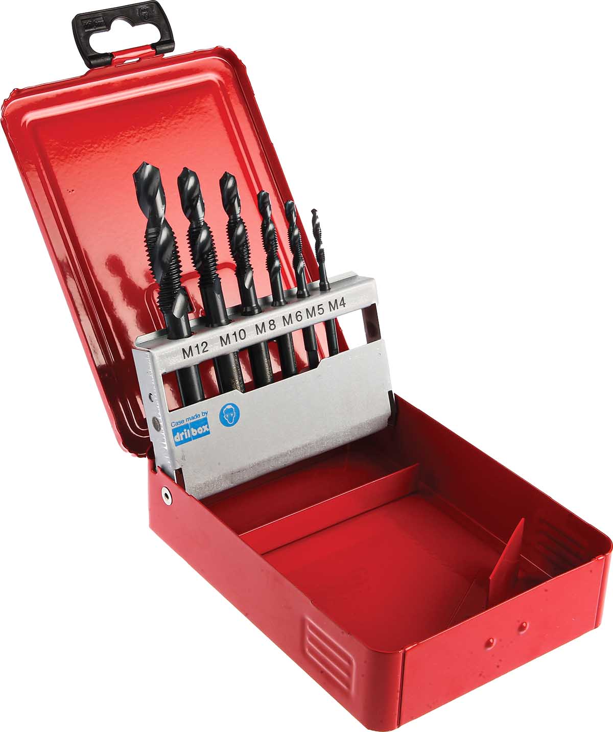 Dormer Tap & Drill Set HSS 6-Piece Metric Standard M4 to M12 Thread