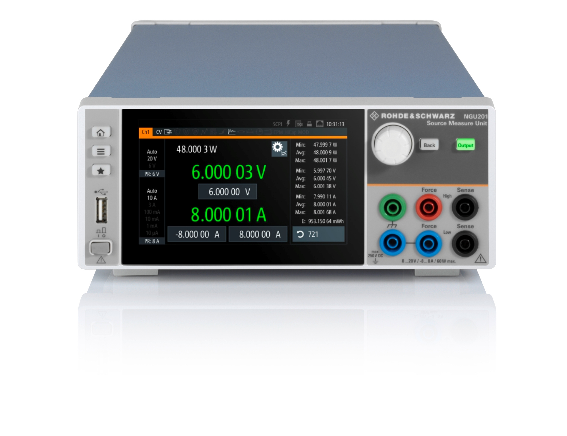 Rohde & Schwarz NGU Series Source Meter, 0 → 20 V, 1-Channel, 8 A, 60 W Output
