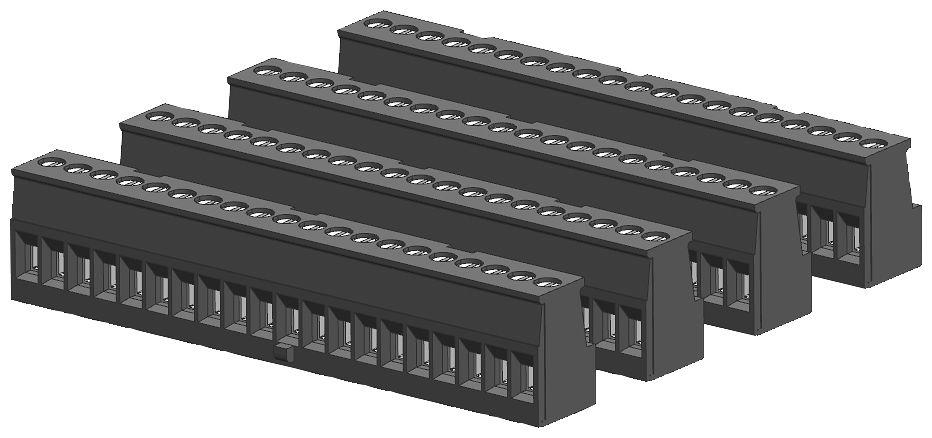 Siemens SIMATIC S7-1200 Series PCB Terminal Block, 20-Contact, Surface Mount, 1-Row