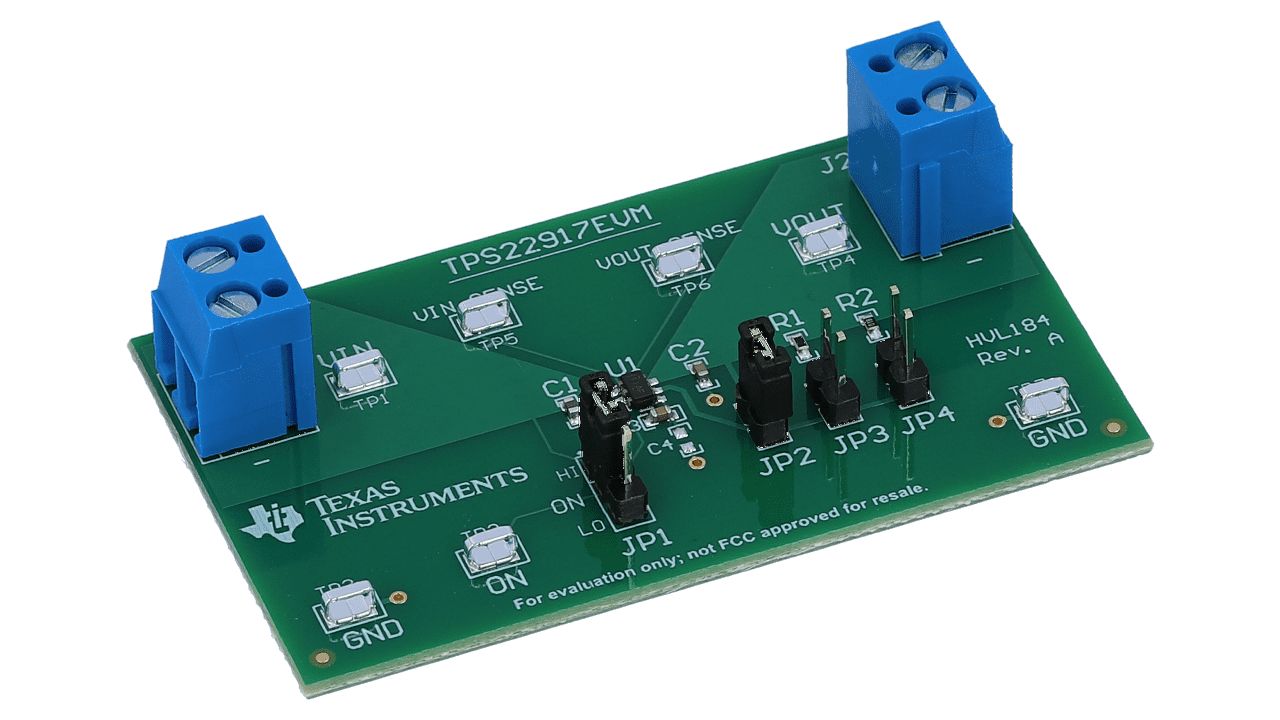 Texas Instruments Load Switch Evaluation Module Power Management for TPS22917 for TPS22917