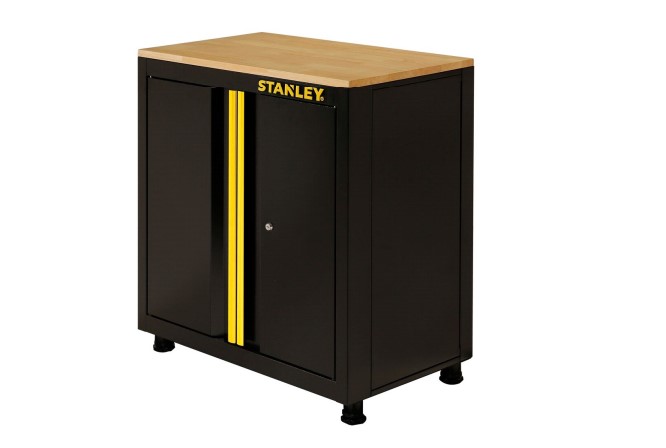 Stanley 2 Door Steel Floor Standing Storage Cabinet, 87 x 77.5 x 46cm
