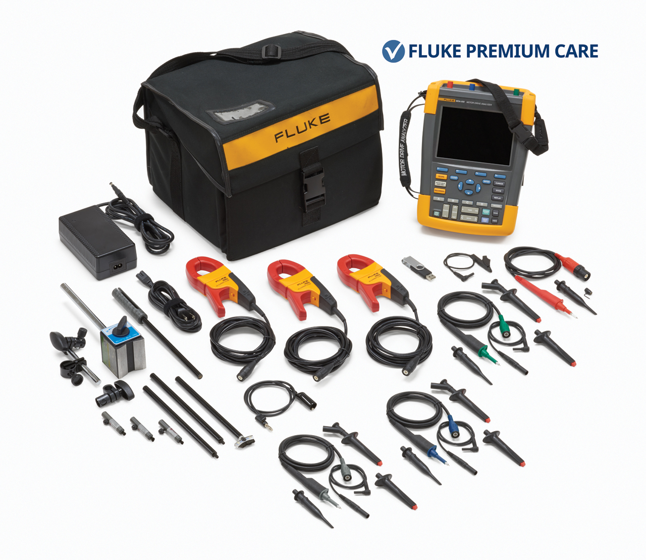 Fluke MDA-550/FPC MDA-550 III Series, 500MHz Portable Oscilloscope, 4 Digital Channels