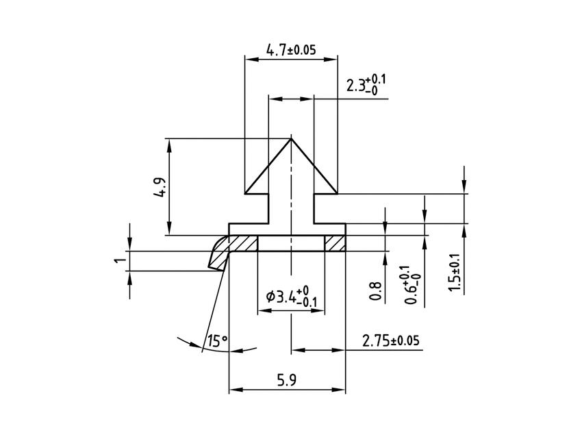 CONEC Backshell Lock For Use With D-Sub Connector
