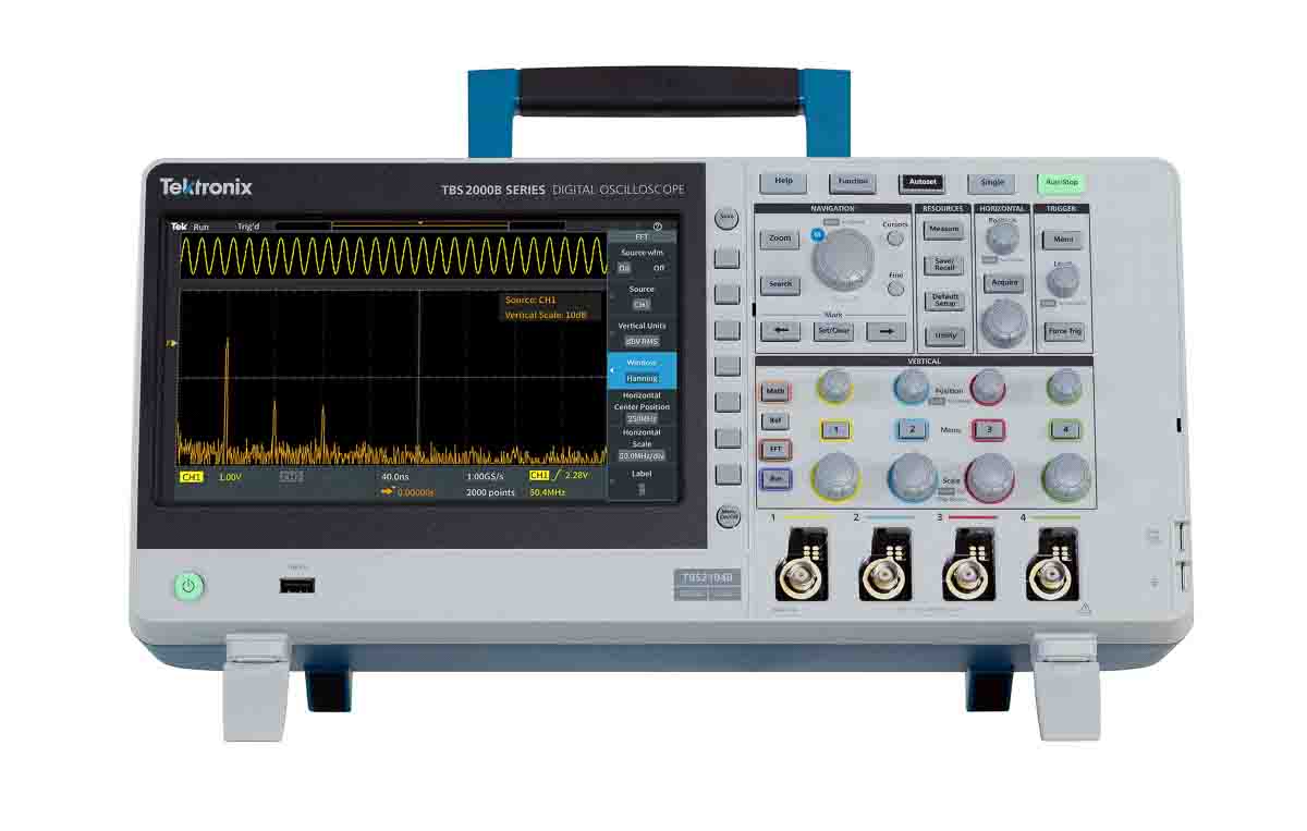 Tektronix TBS2000B Series, 100 MHz Bench Oscilloscope, 4