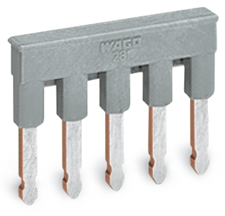 WAGO 280 Series Jumper for Use with Rail Mount Terminal Blocks, 24A