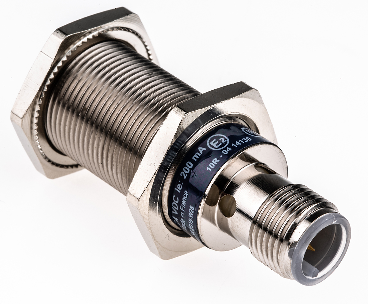 Telemecanique Sensors Inductive Threaded Barrel Proximity Sensor, M18, 5 mm Detection, PNP NO+NC, 12 → 24 V dc
