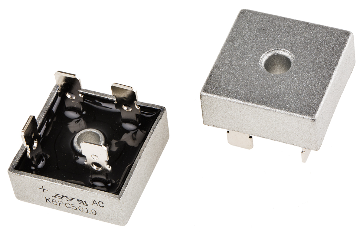 HY Electronic Corp Bridge Rectifier, 50A, 1000V, 4-Pin