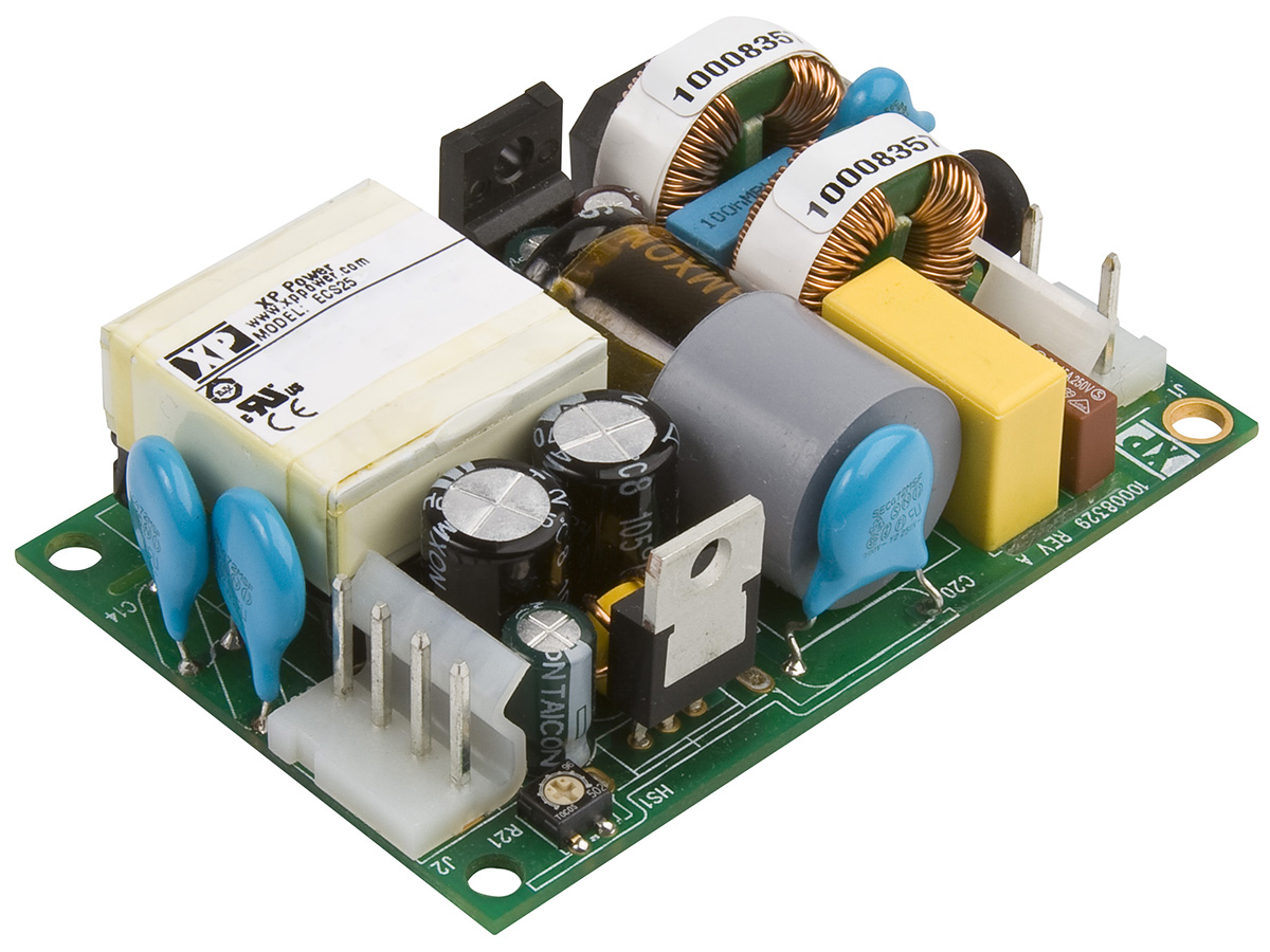 XP Power Switching Power Supply, ECS25US12, 12V dc, 2.08A, 25W, 1 Output, 120 → 370 V dc, 80 → 264 V ac