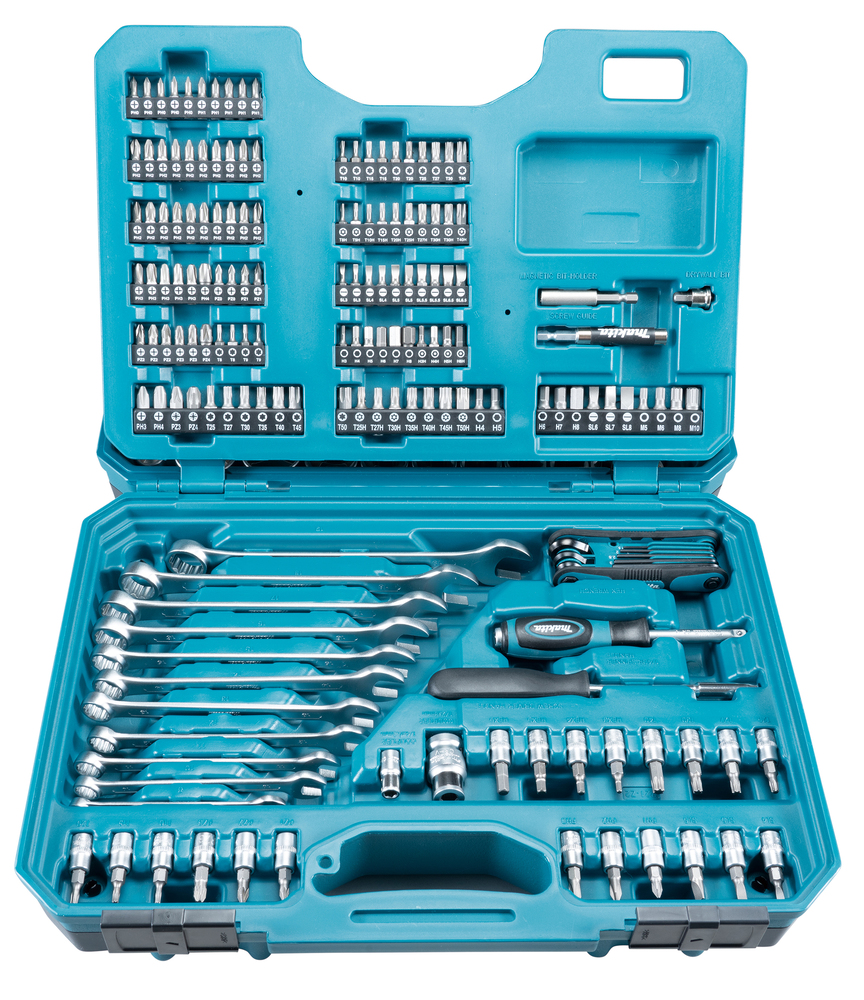 Makita 221-Piece Screwdriving Bit Set, 32 Max, 4 Min, Metal Bits
