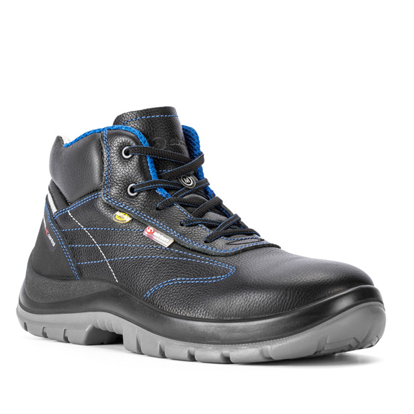 BELLUNO MEDIUM FIT BLACK/BLUE LEATHER SH