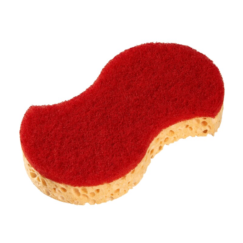 Spontex Red Scourer 148mm x 80mm x 29mm, for Cleaning Use