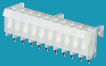 Molex KK 396 Series Straight Through Hole Mount PCB Socket, 10-Contact, 1-Row, 3.96mm Pitch, Solder Termination