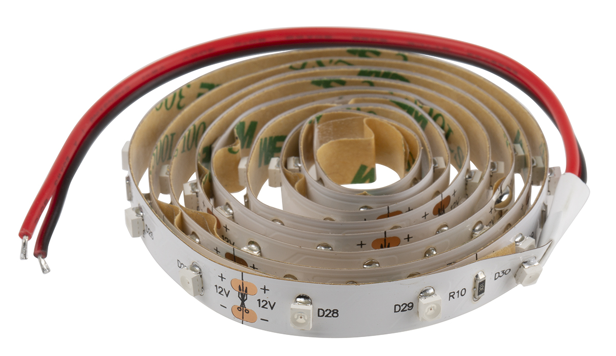 RS PRO 12V Red LED Strip Light, 1m Length