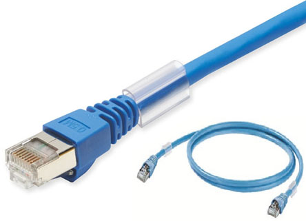 OmronXS6W, 20m Cat6a, Blue RJ45 to Male RJ45 Male, S/FTP Shielded, Terminated LSZH Sheath