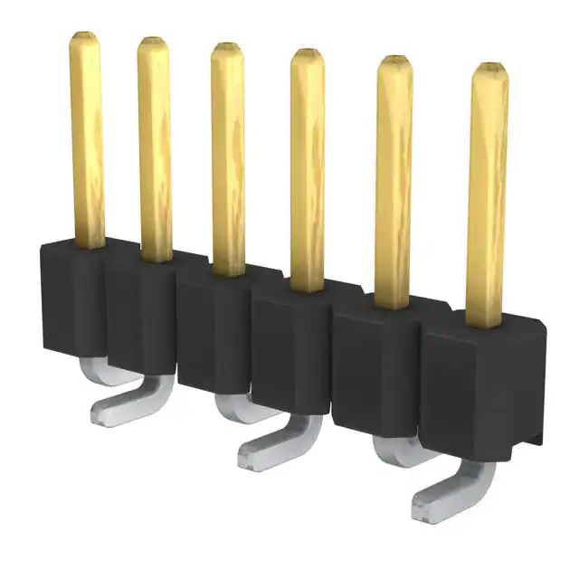Molex C-Grid Series Vertical Surface Pin Header, 6 Contact(s), 2.54 mm Pitch, 1 Row, Unshrouded