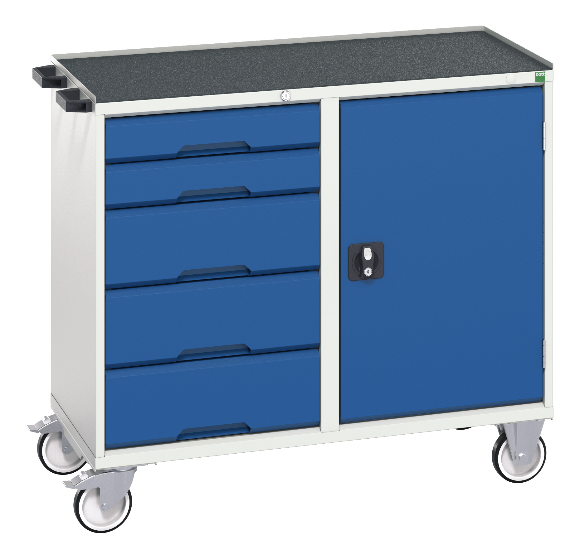 Bott 5 Drawer Steel Wheeled Tool Trolley