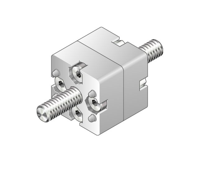 Bosch Rexroth M5, M8 End Connector, Connecting Component, Strut Profile 30 mm, Groove Size 8mm