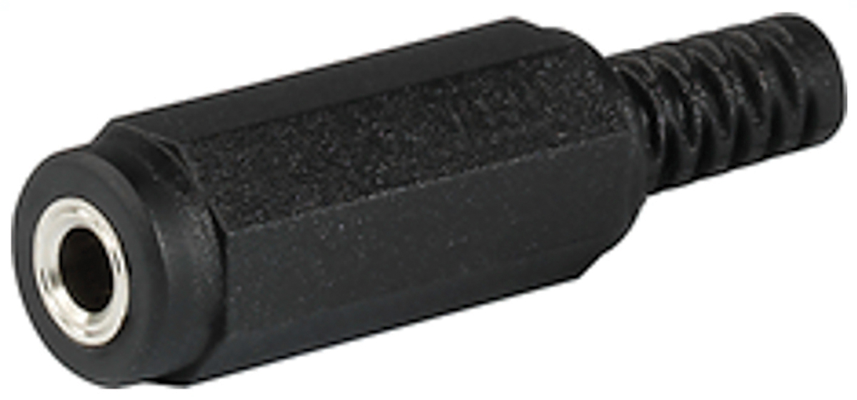 Schurter Jack Connector 3.5 mm Cable Mount Stereo Socket, 3Pole 500mA