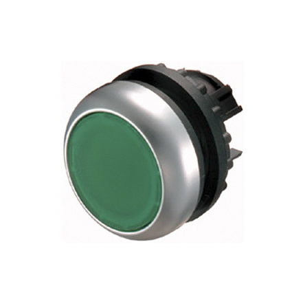 Eaton RMQ Titan M22 Series Green Maintained Push Button, 22mm Cutout, IP66, IP67, IP69