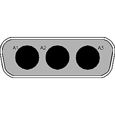 FCT from Molex 173107 7 Way Right Angle Through Hole D-sub Connector Plug, 6.86mm Pitch