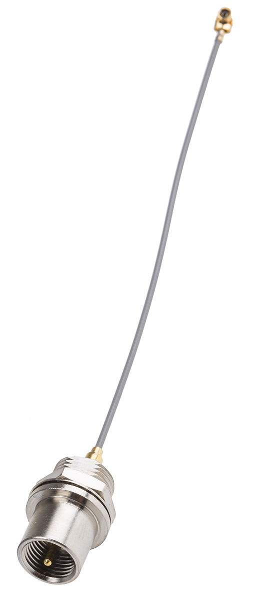 RS PRO Right Angle 50Ω RF Adapter SMT Plug to FME Plug 6GHz