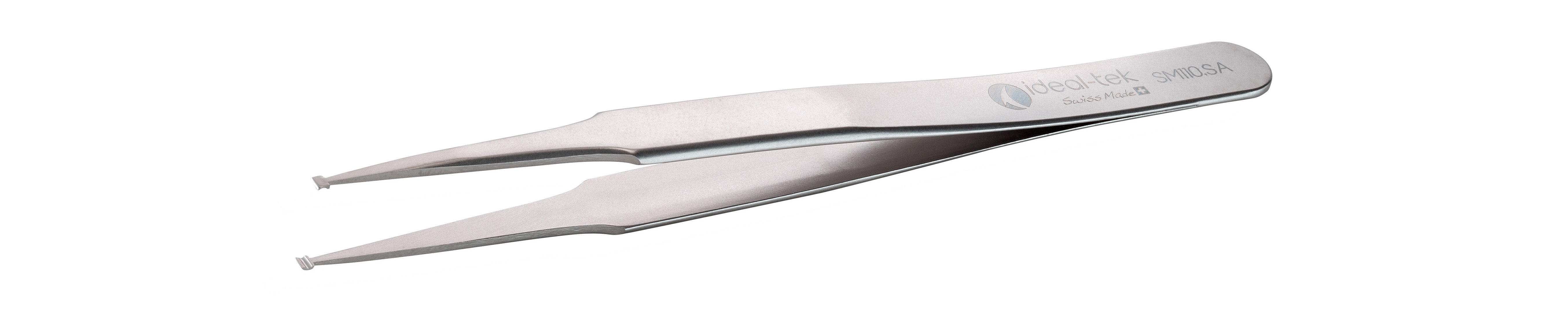 ideal-tek 120 mm, Polyester (Handle), Stainless Steel (Body), Flat, Tweezers