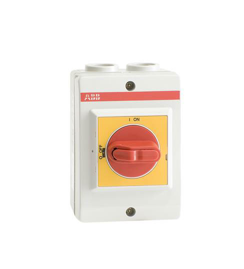 ABB 3P Pole Isolator Switch - 16A Maximum Current, IP65
