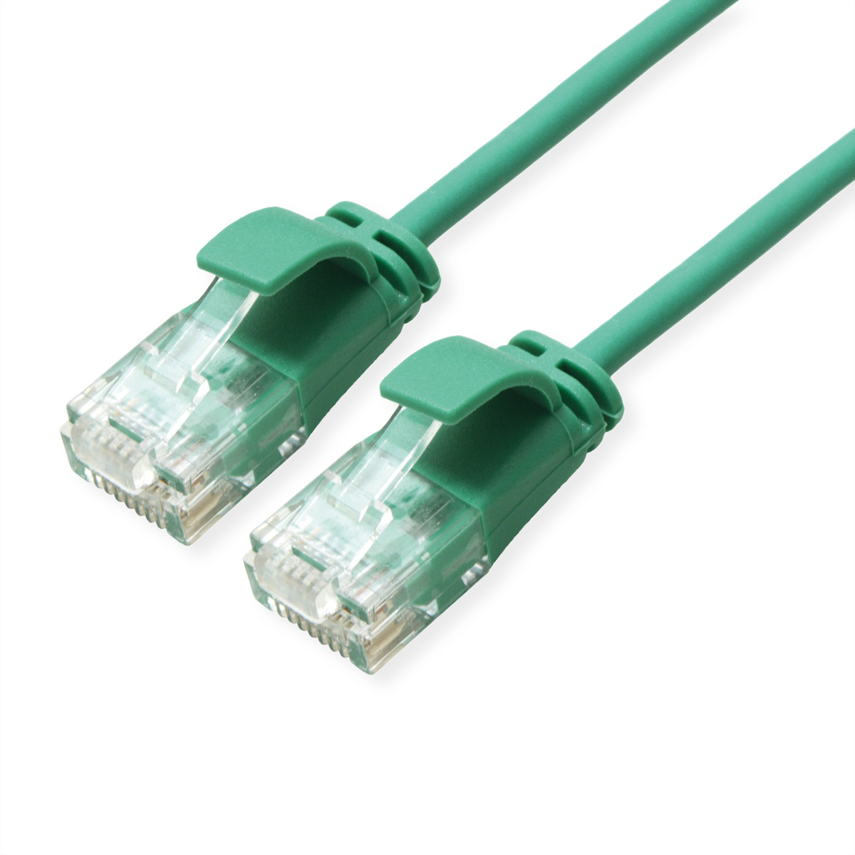 Roline, 1.5m Cat6a, Green RJ45 to Male RJ45 Male, UTP Unshielded, Terminated LSZH Sheath