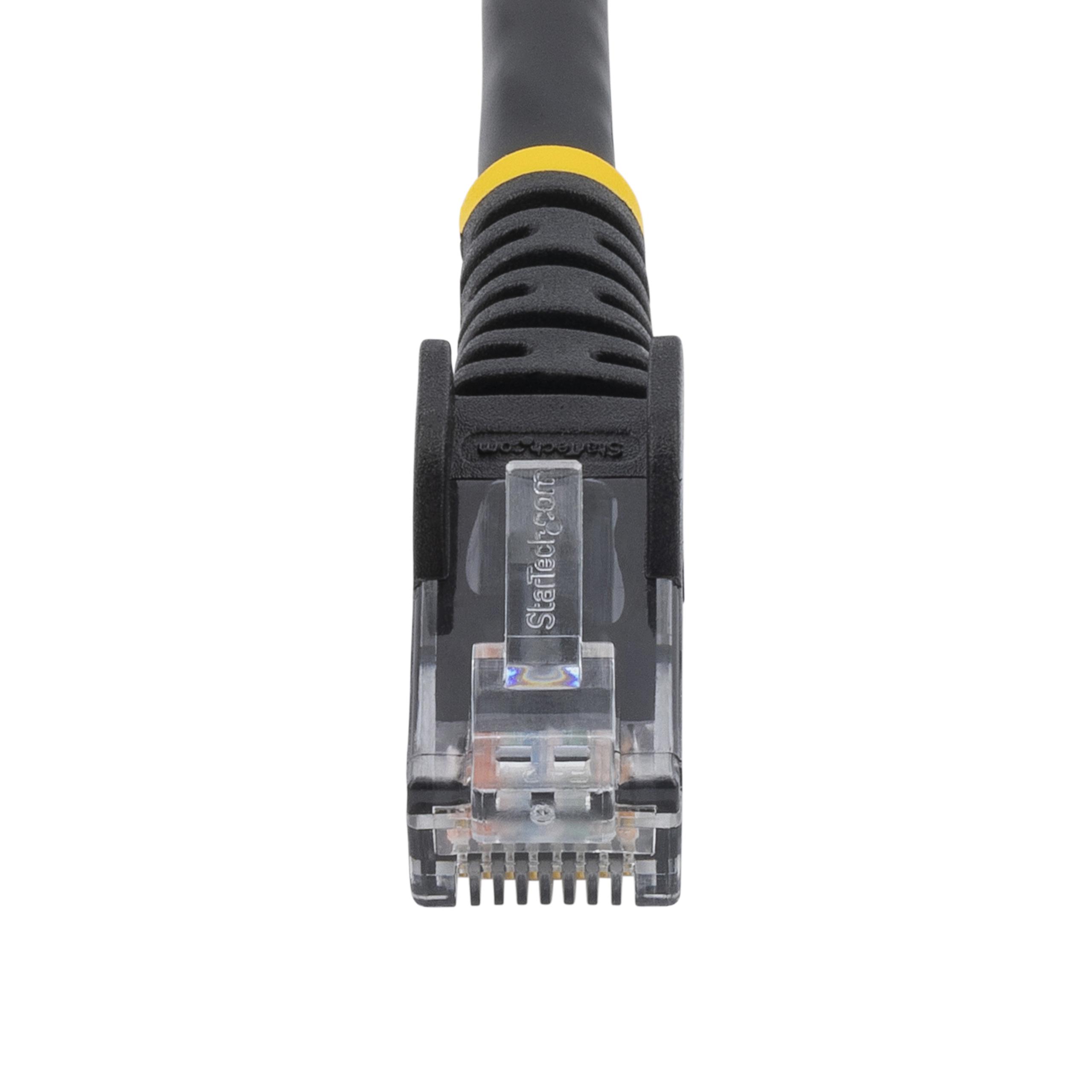 StarTech.com, 30m Cat6, Black RJ45 to Male RJ45 Male, U/UTP Unshielded, Terminated PVC Sheath