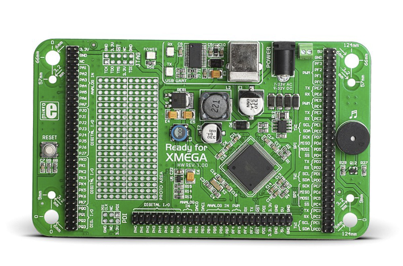 MikroElektronika Ready for XMEGA MCU Development Board MIKROE-793