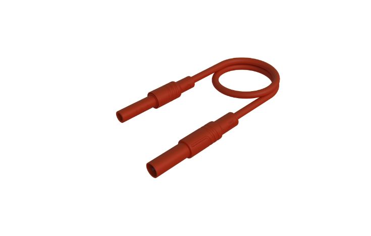Hirschmann Test & Measurement Test lead, 32A, Red, 250mm Lead Length
