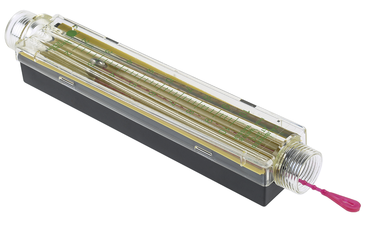Parker S Series Variable Area Flow Meter for Liquid, 1.5 L/min Min, 10 L/min Max