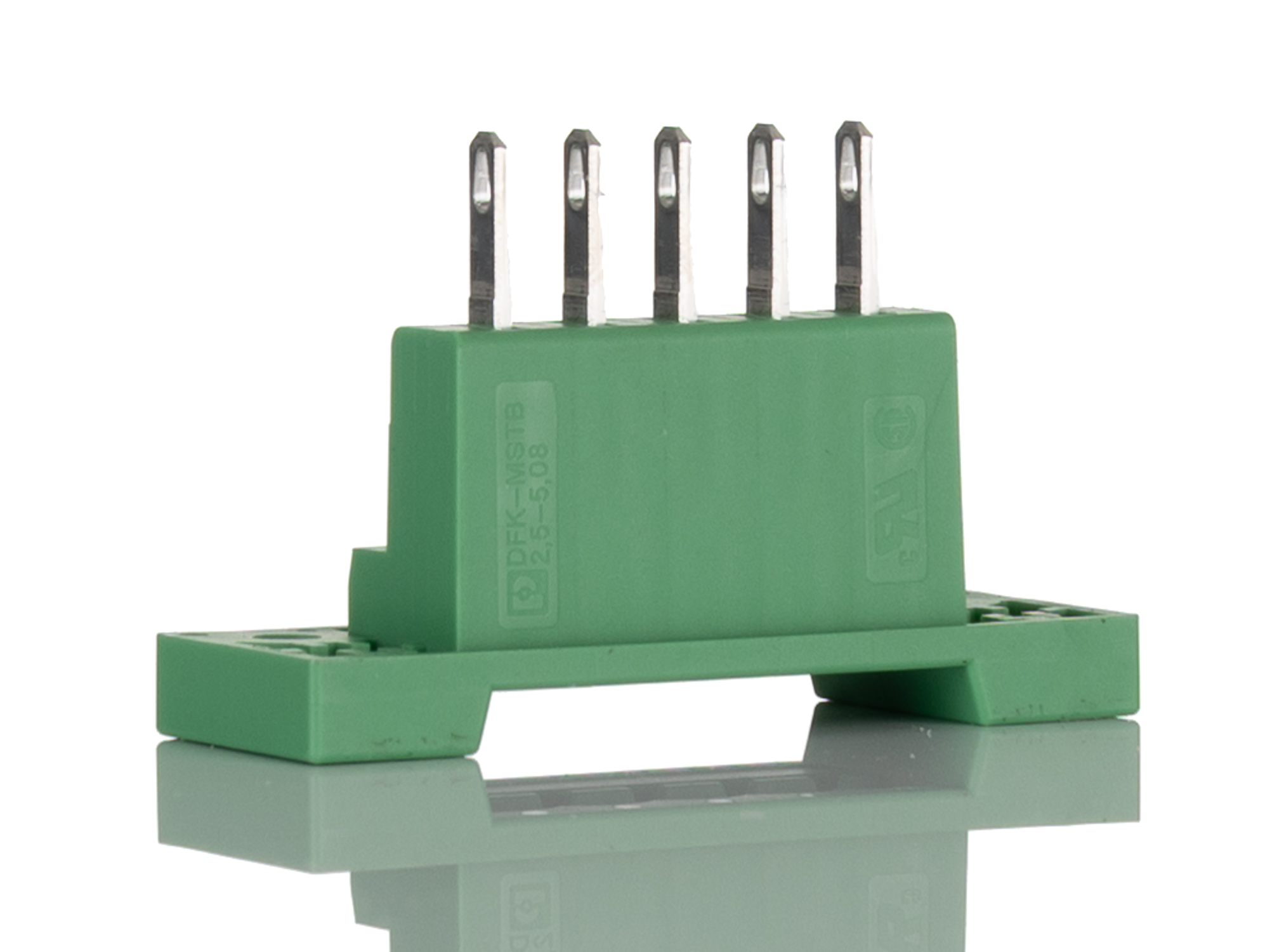 Phoenix Contact, 5.08mm Pitch, DFK-MSTB 2.5/ 5-G-5.08, 5 Way, , Pluggable Terminal Block, Feed Through Header, Panel