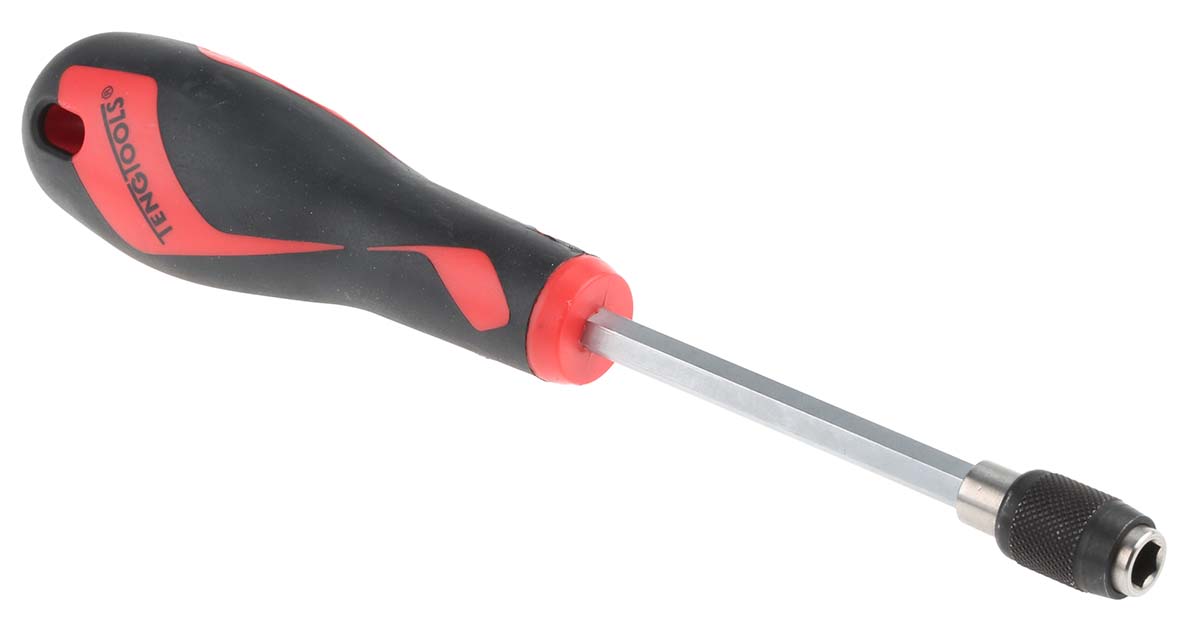 Teng Tools Hexagon Nut Driver, 37 mm Blade, 217 mm Overall