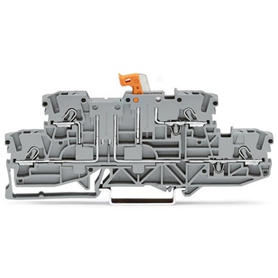 WAGO 2002-2971 TOPJOB S Series Grey, 2.5mm², 2-Level, Push In Termination, ATEX, CSA, IECEx