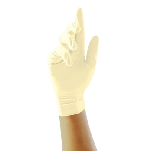 Unigloves Natural Colour Powder-Free Latex Disposable Gloves, Size 10, XL, 100 per Pack